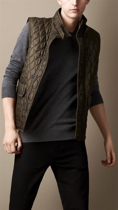 burberry gilet men's